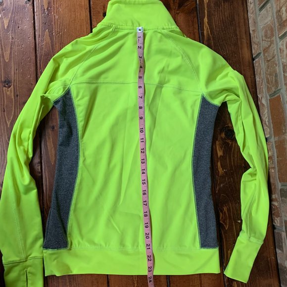 Victoria's Secret 1/4 Zip X-Small Neon Yellow Women's Ultimate Pullover Shirt - Picture 8 of 10